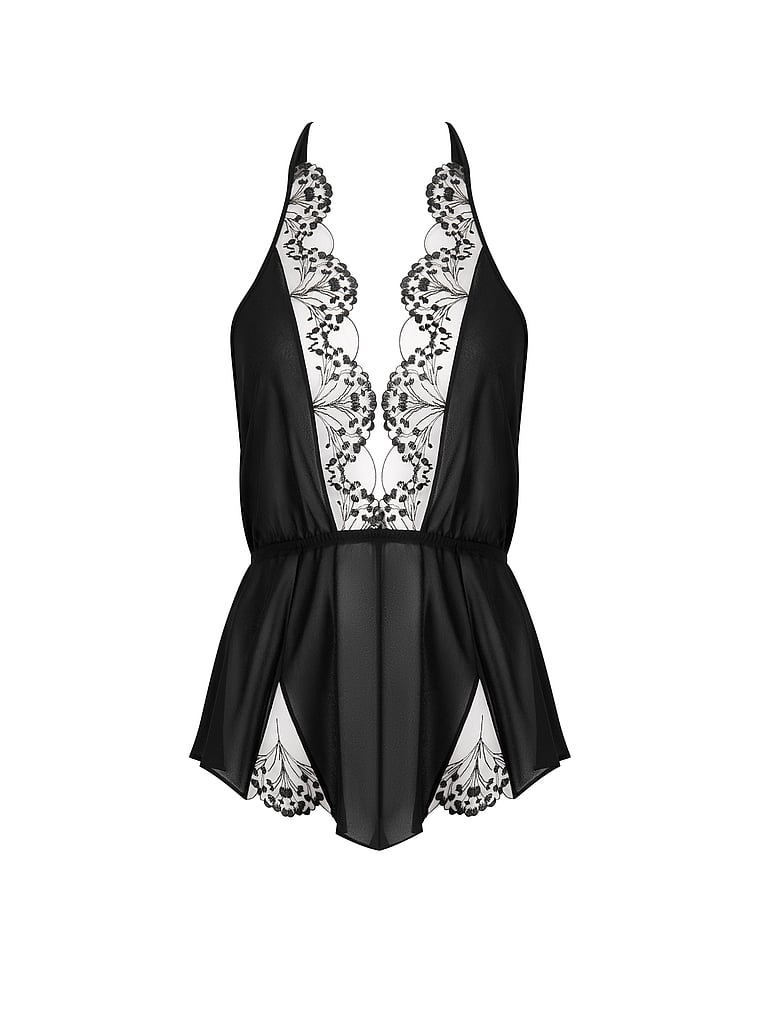 Victoria's Secret, BLUEBELLA Marisa Teddy, Black, offModelFront, 3 of 3