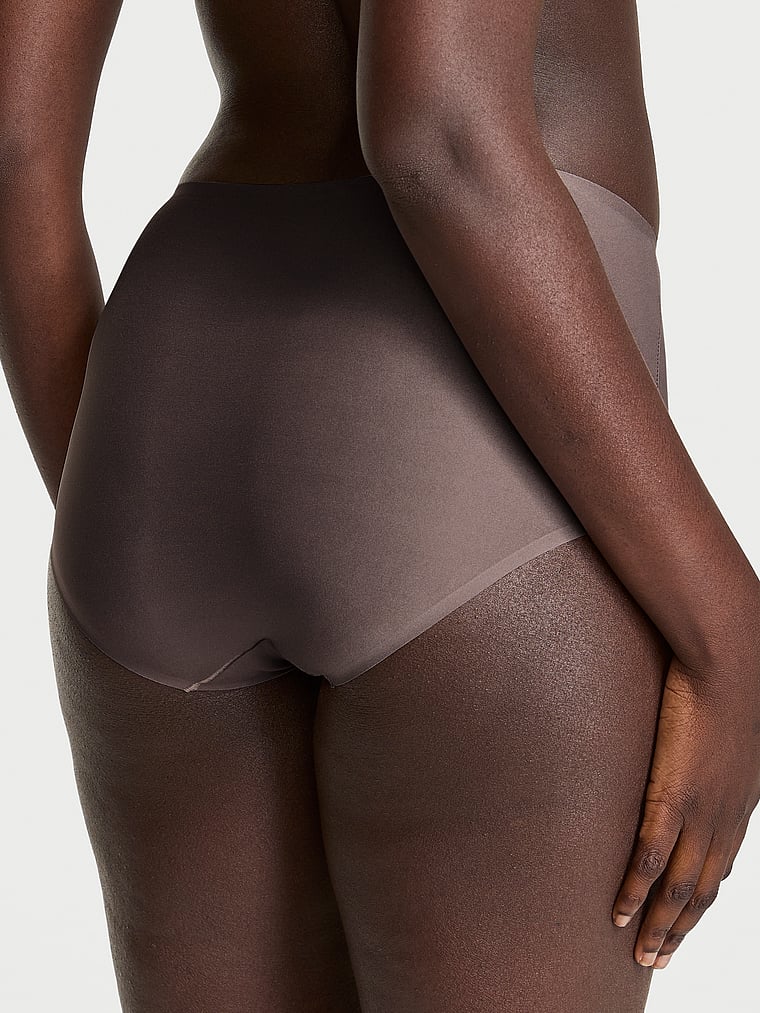 Victoria's Secret, Body by Victoria Body by Victoria Flex Shimmer Modern Brief Panty, Cloudy Grey, onModelBack, 3 of 4