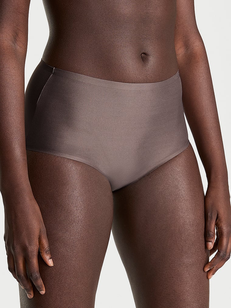 Victoria's Secret, Body by Victoria Body by Victoria Flex Shimmer Modern Brief Panty, Cloudy Grey, onModelFront, 2 of 4