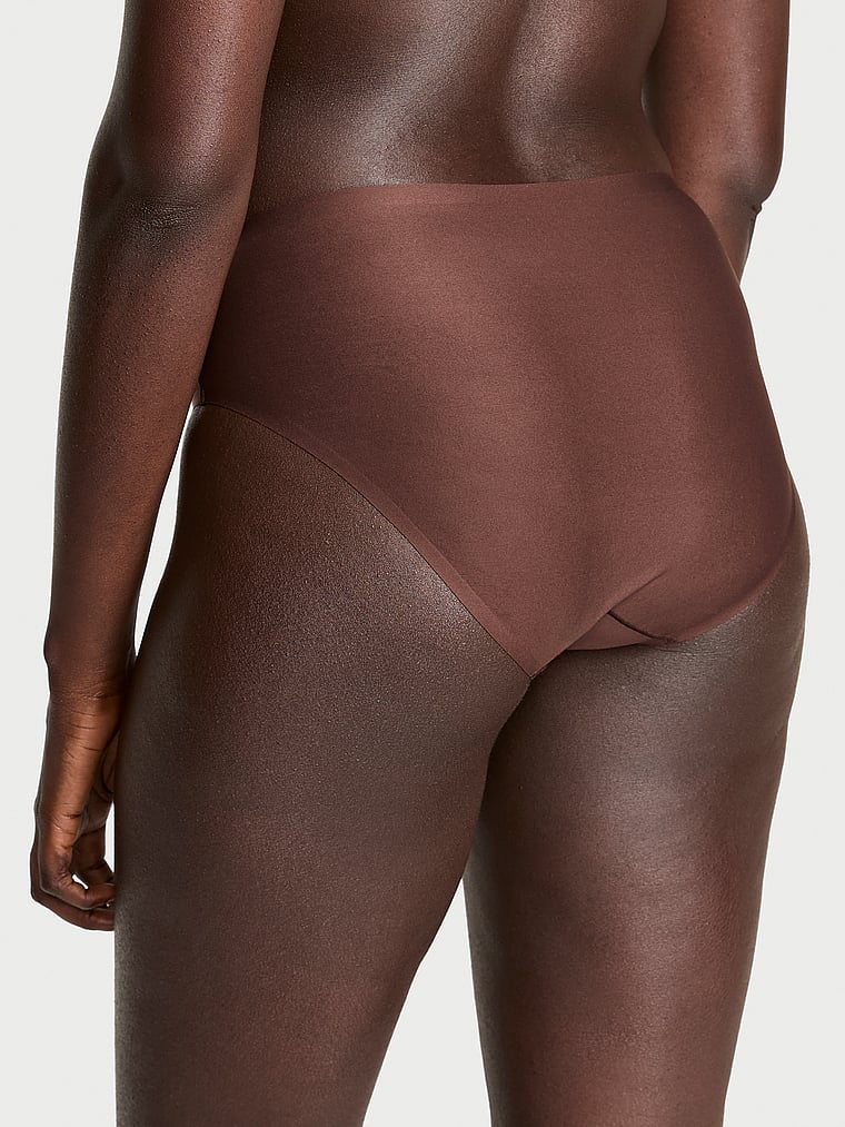 Victoria's Secret, Body by Victoria Body by Victoria Flex Shimmer Mid-Rise Bikini Panty, Ganache, onModelBack, 2 of 3