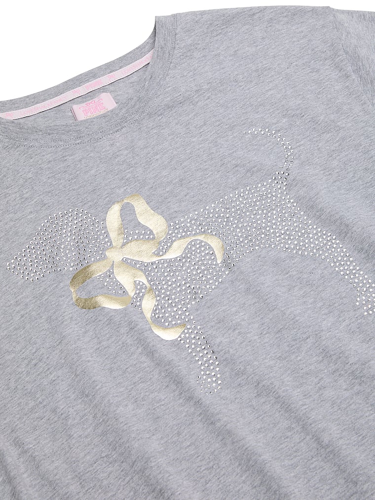 PINK x LoveShackFancy Campus Cotton Tee