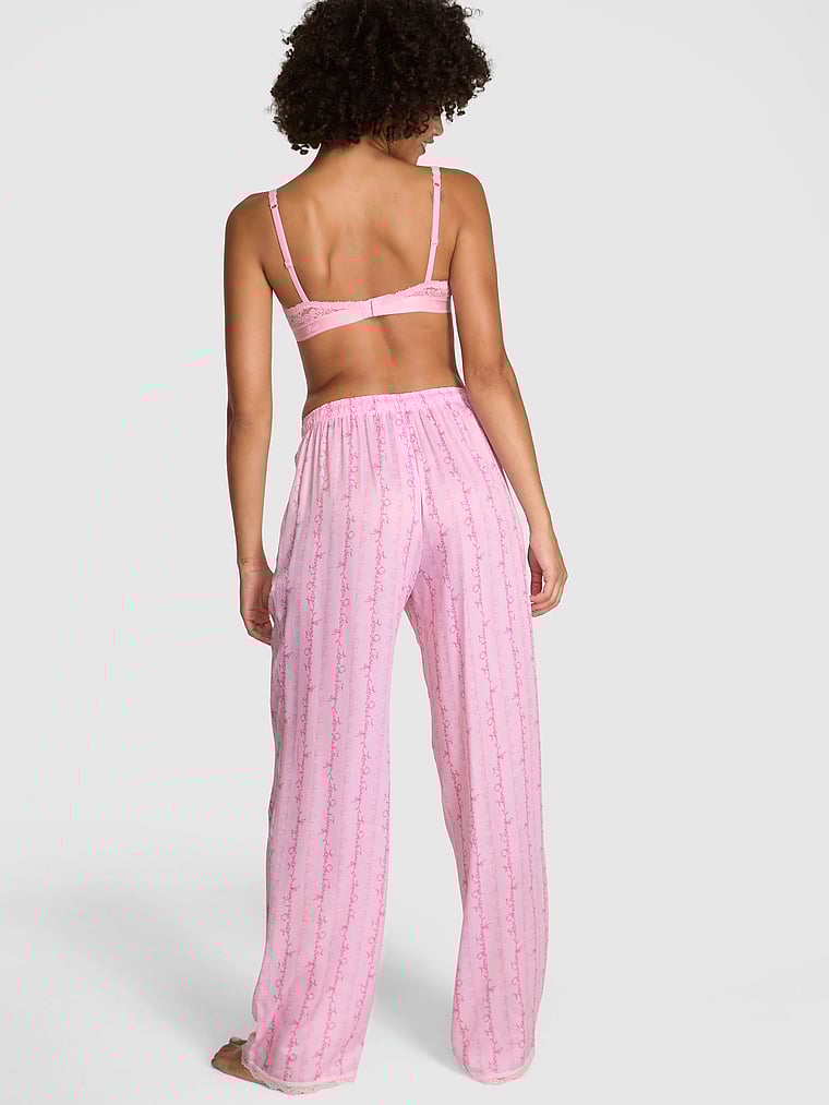 PINK x LoveShackFancy Silky Sleep Pants