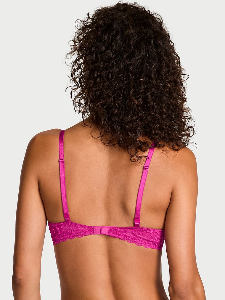 Victoria's Secret, Victoria's Secret Sexy Tee Lacie Unlined Demi Bra, Allure Pink, onModelBack, 2 of 5 Nikita  is 5'10" or 178cm and wears 34B or Small