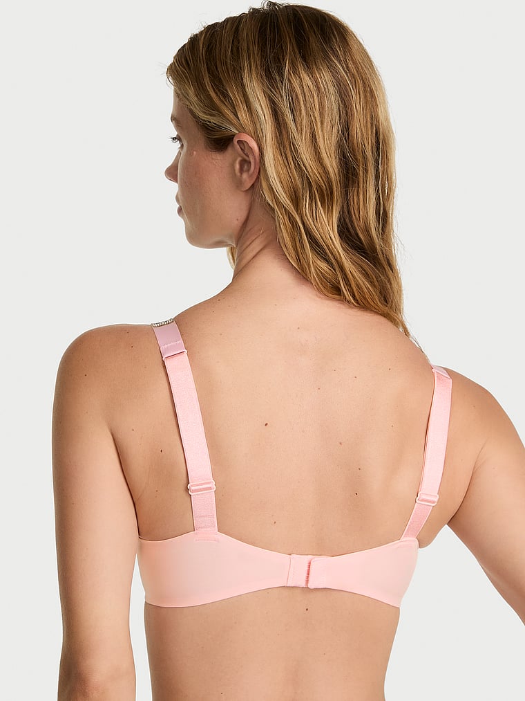Victoria's Secret, Very Sexy Push-Up Bra, Angel Pink, onModelBack, 2 of 3 Maggie is 5'7" or 170cm and wears 32B or Small