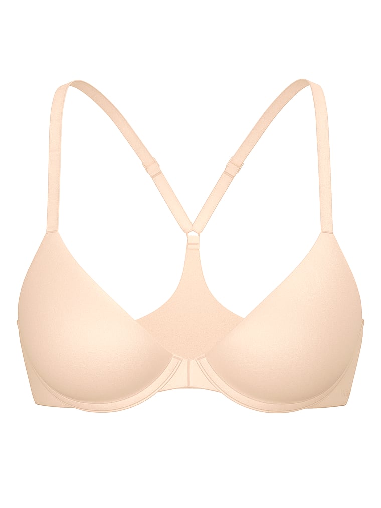 Victoria's Secret, Body by Victoria Secret Front-Close Ultra Lightly Lined Bra, Marzipan, offModelFront, 3 of 3