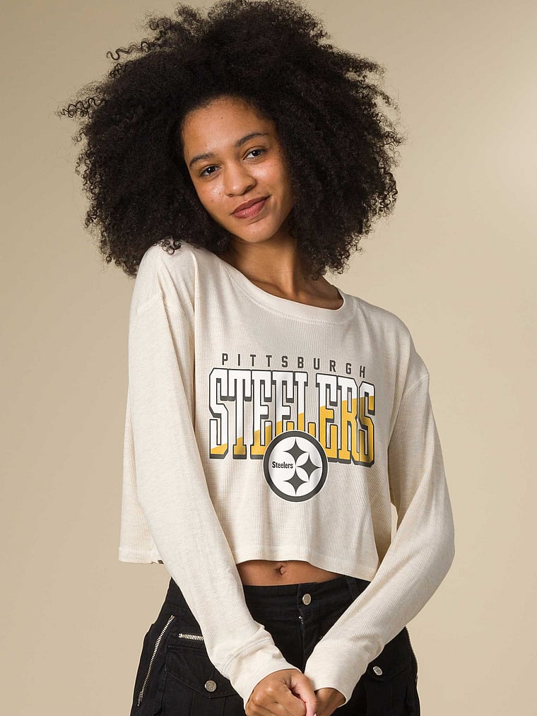 Pittsburgh Steelers Slant Crop Thermal