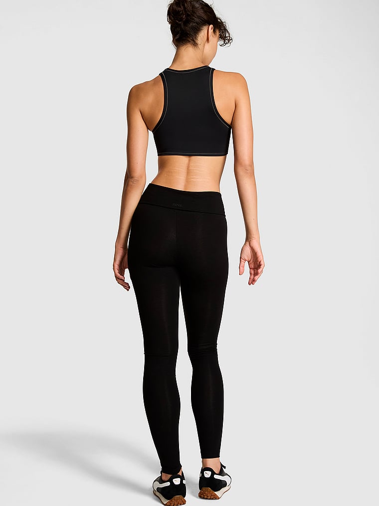 All-Day Cotton Foldover Leggings