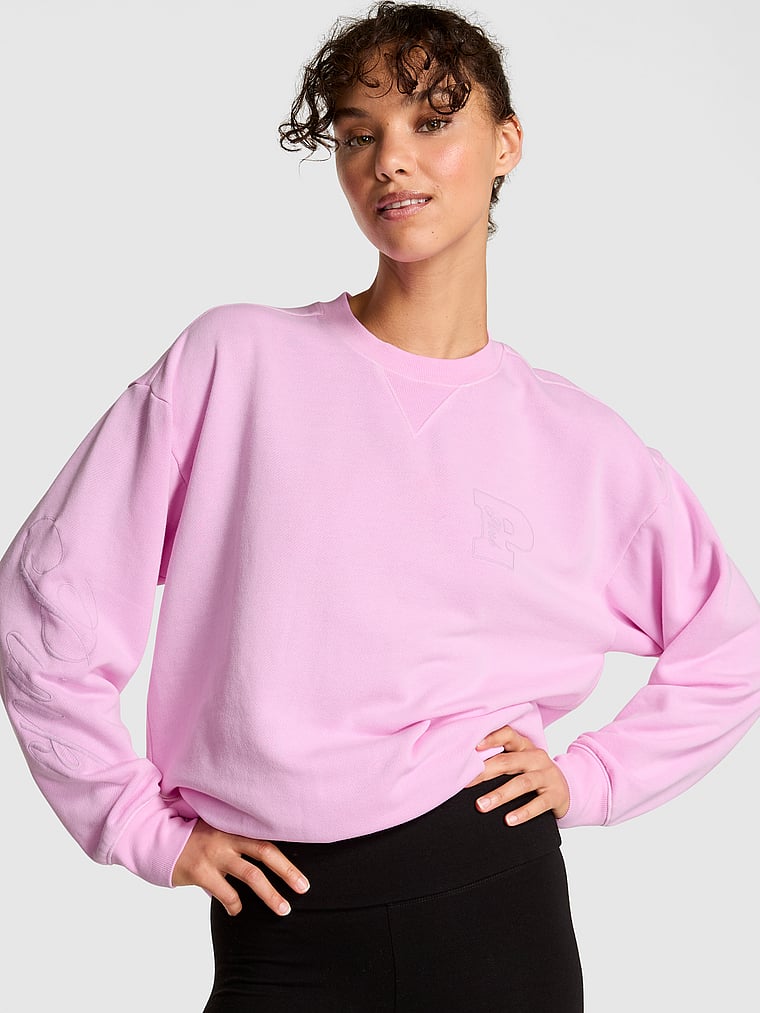 Ivy Fleece Oversized Crew Sweatshirt