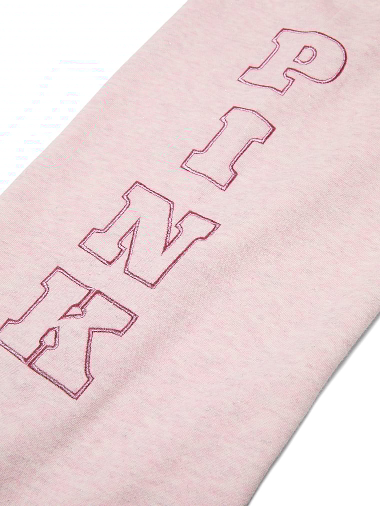 Ivy Fleece Wide-Leg Split-Hem Sweatpants