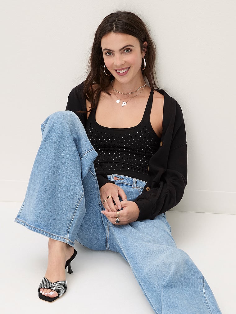 All-Day Cotton Square-Neck Bra Tank