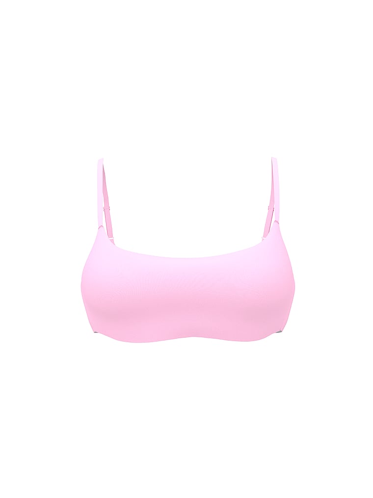 PINK PINK Relay™ Square-Neck Sports Bra, Pink Lollipop, offModelFront, 4 of 4