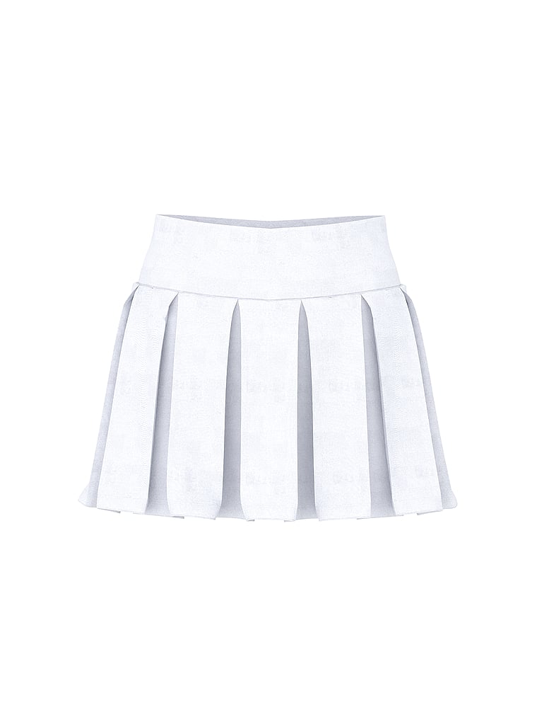 PINK All-Day Cotton™ Foldover Pleated Skort, Vs White, offModelFront, 2 of 5
