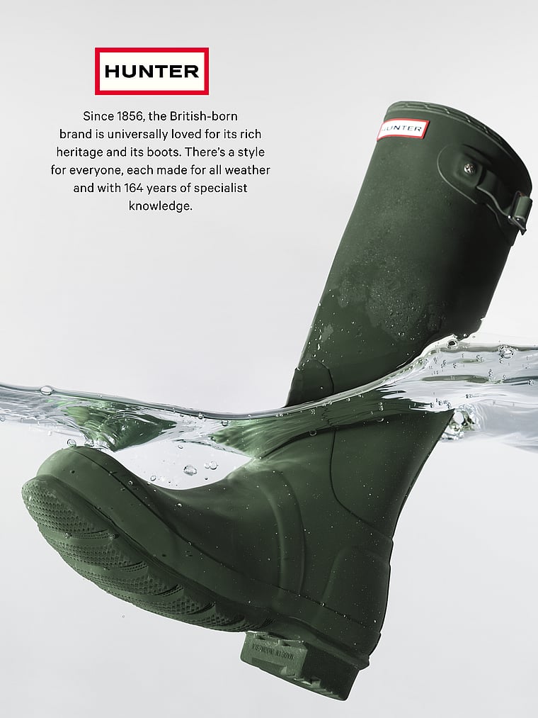 Victoria's Secret, Hunter Original Tall Rain Boots, Mocha, alternate, 4 of 4