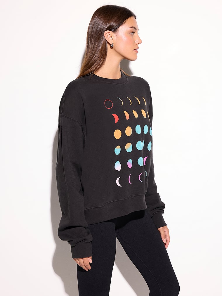 Victoria's Secret, Spiritual Gangster Eclipse La Brea Crew, Black, onModelSide, 3 of 4