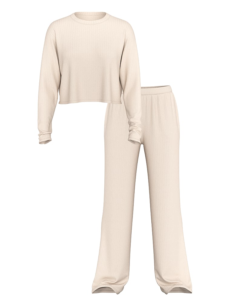 Modal Wide-Rib Long Lounge Set