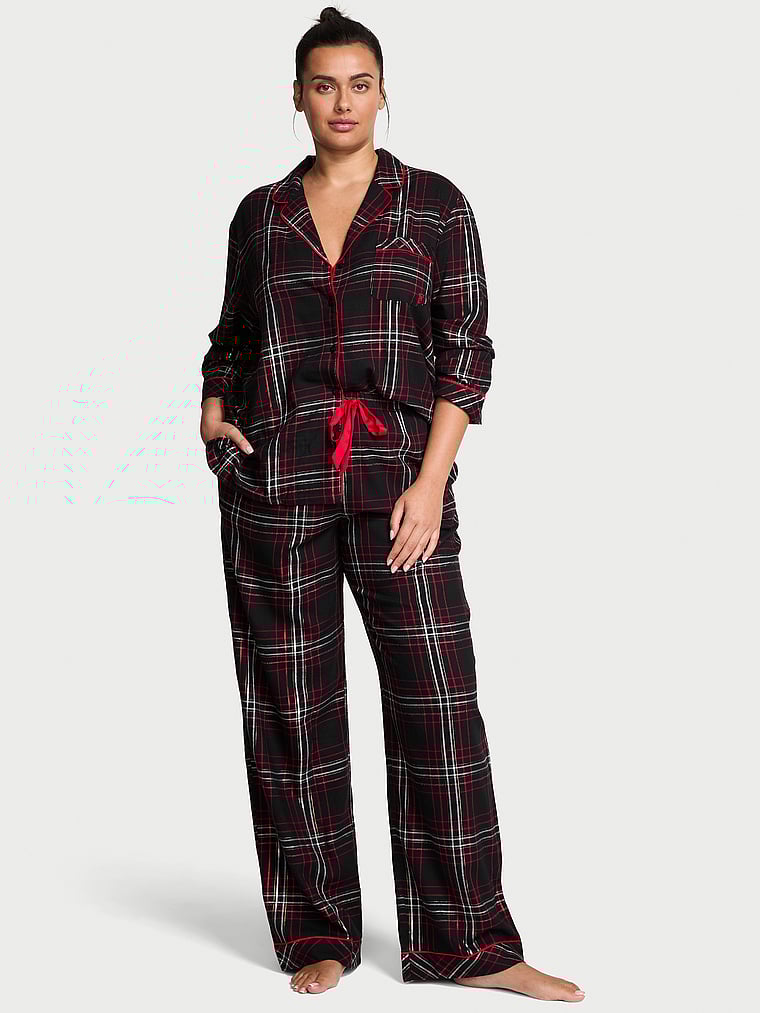 Flannel Long Pajama Set