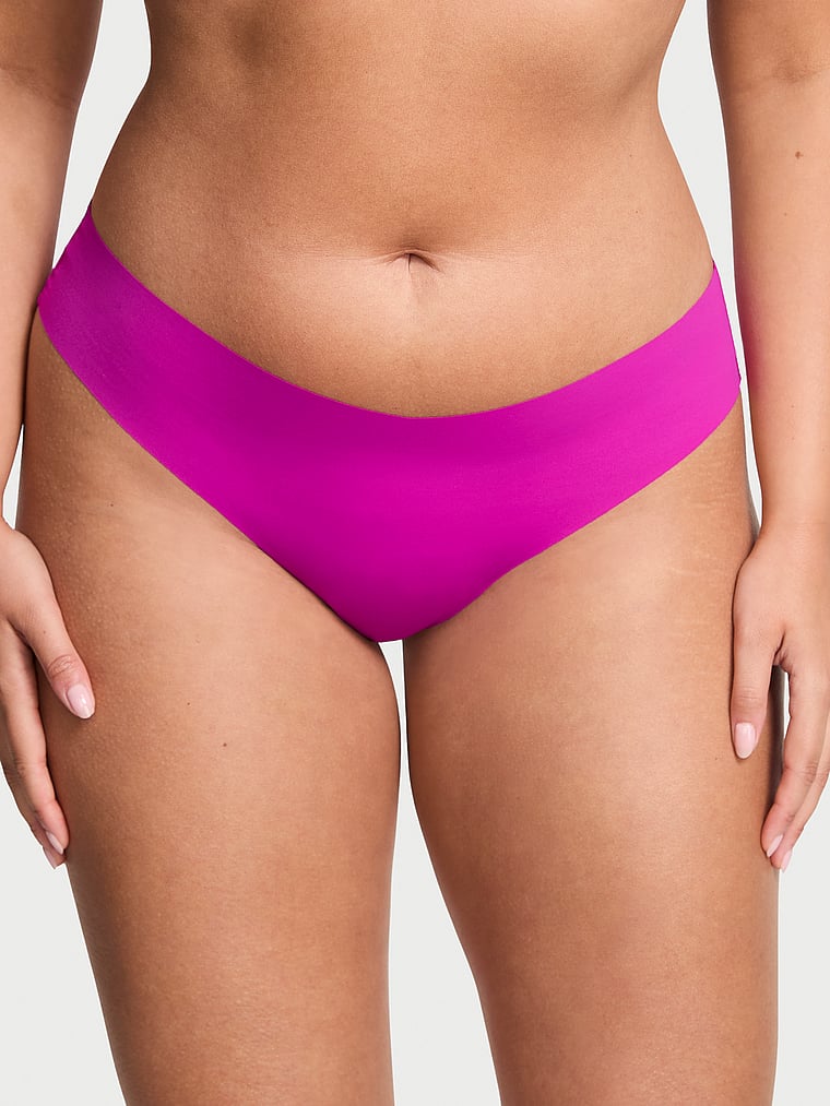 Victoria's Secret, No-Show No Show Strappy Thong Panty, onModelFront, 1 of 3