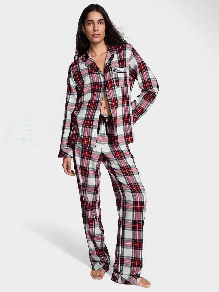Flannel Long Pajama Set