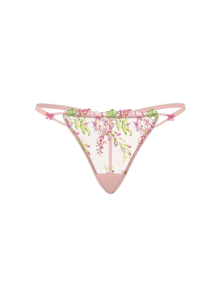 Wisteria Embroidery V-String Panty