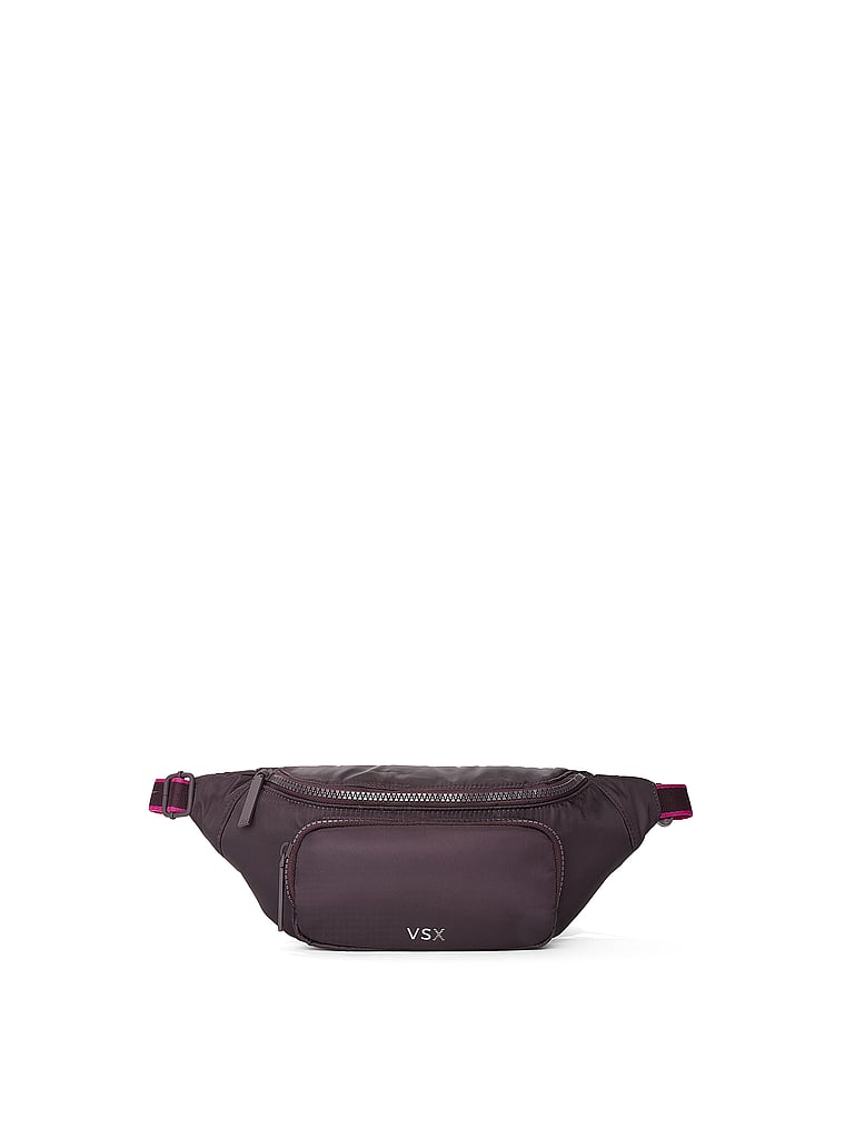 Victoria's Secret, Victoria's Secret VSX Belt Bag, Winter Wine, onModelFront, 2 of 4