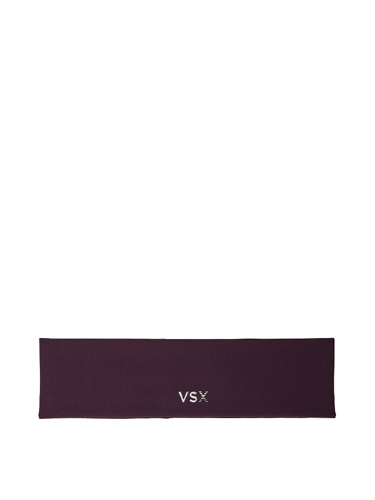 Victoria's Secret, Victoria's Secret VSX Elevate™ Headband, Winter Wine, offModelFront, 1 of 2