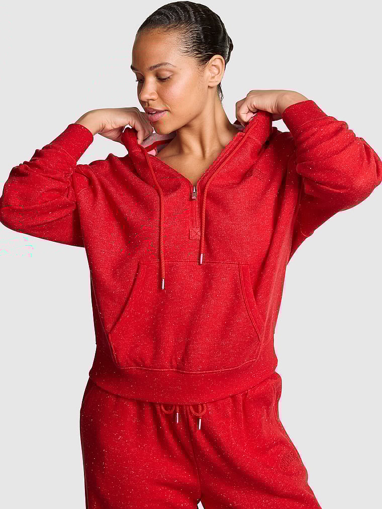 Ivy Fleece Campus Half-Zip Hoodie