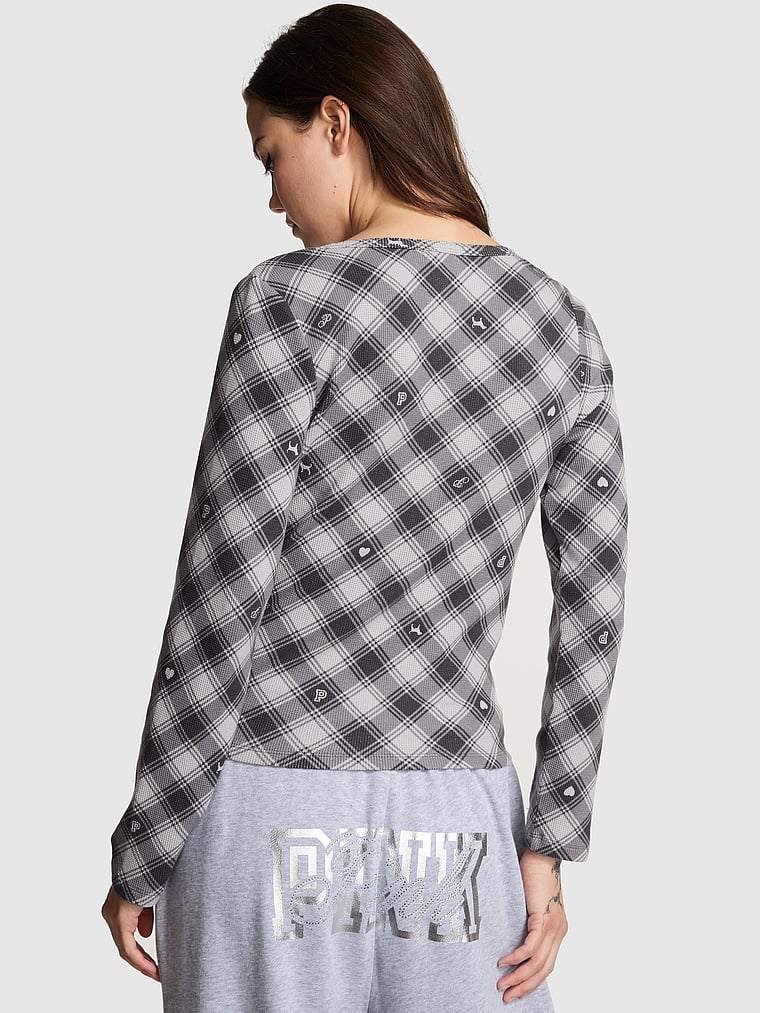 Thermal Henley Pajama Top