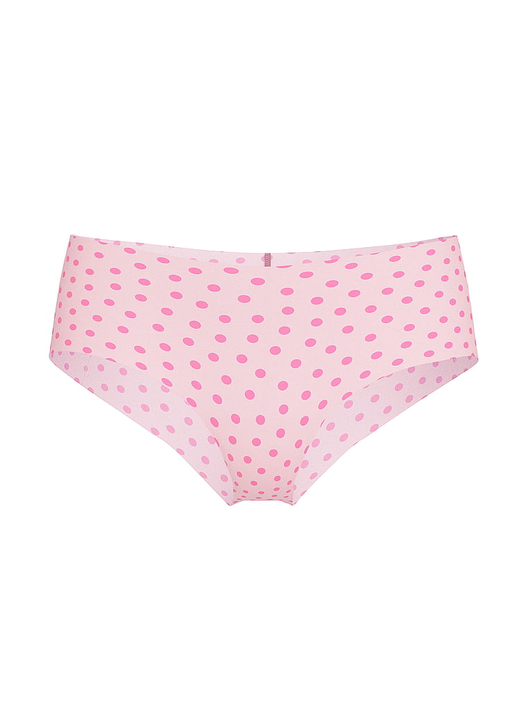 Victoria's Secret, No-Show No-Show Mesh Cheeky Panty, Purest Pink Dots, offModelFront, 3 of 3