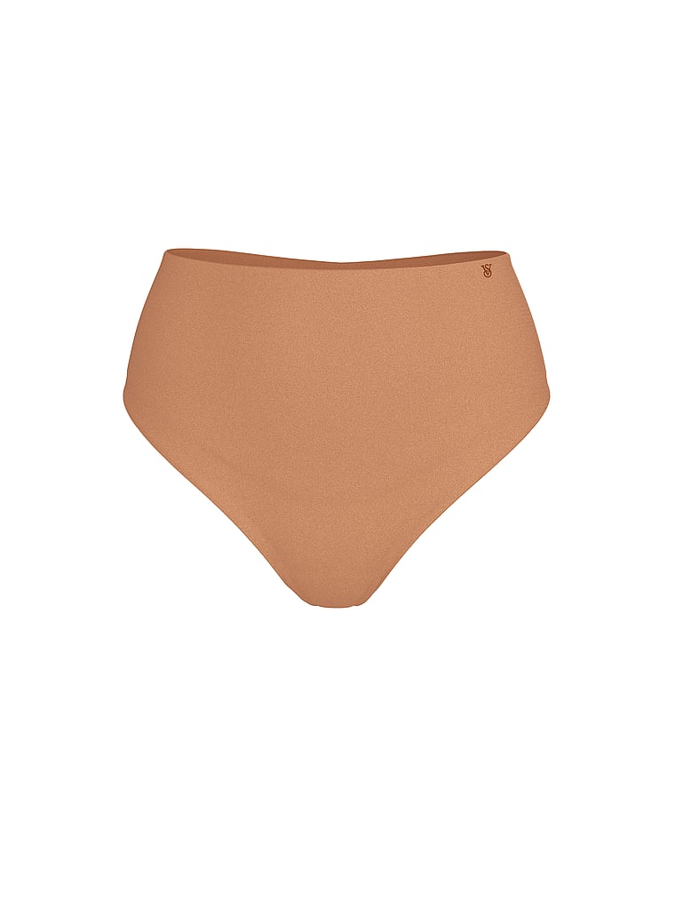 Victoria's Secret, Victoria's Secret Shapewear by Victoria InvisibleSculpting™ Thong Panty, Caramel, offModelFront, 3 of 3