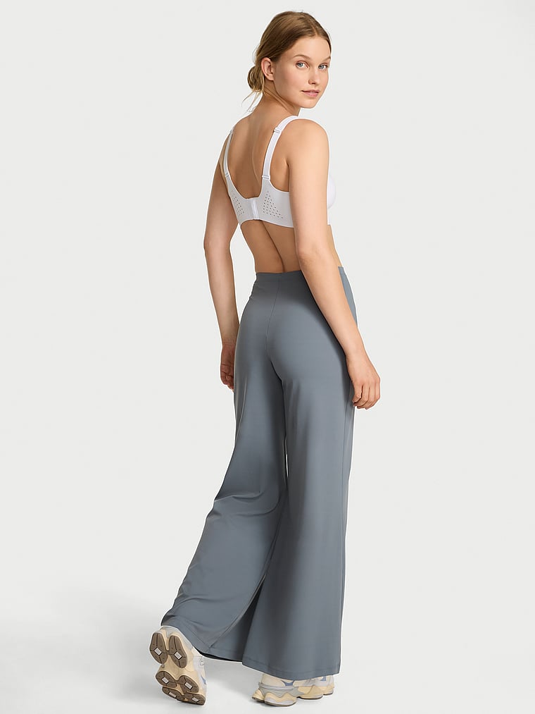 Victoria's Secret, VSX VSX Elevate™ Ultra Wide-Leg Pant, Dark Steel, onModelBack, 2 of 3 Lotta is 5'10" and wears Small