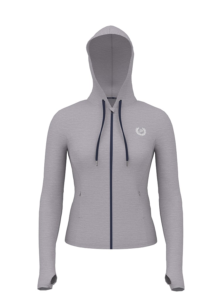 PINK Relay Full-Zip Hoodie, offModelFront, 4 of 4