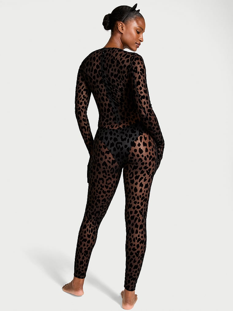 Victoria's Secret, Very Sexy Feline Femme Dress-Up Costume Set, Print, onModelBack, 2 of 4