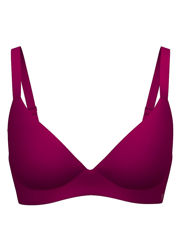Victoria's Secret, Victoria's Secret Bare Infinity Flex Perfect Shape Wireless Push-Up Bra, Fresh Jam, offModelFront, 2 of 5