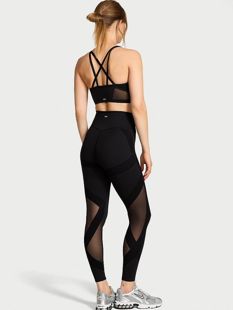 Victoria's Secret, VSX VSX Elevate™ Redefined Contours Legging, Black, onModelBack, 2 of 6 Lotta is 5'10" and wears Small