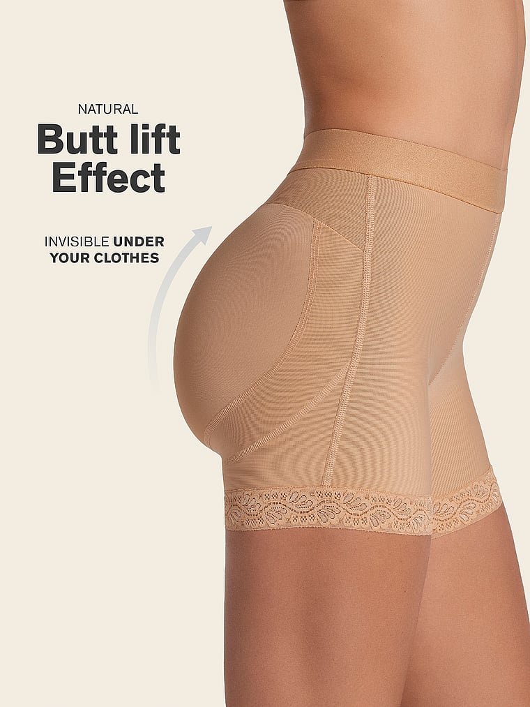 Firm Compression Mid-Rise Butt Sculpting Shaper Shorts