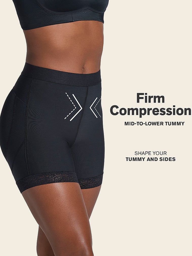 Firm Compression Mid-Rise Butt Sculpting Shaper Shorts