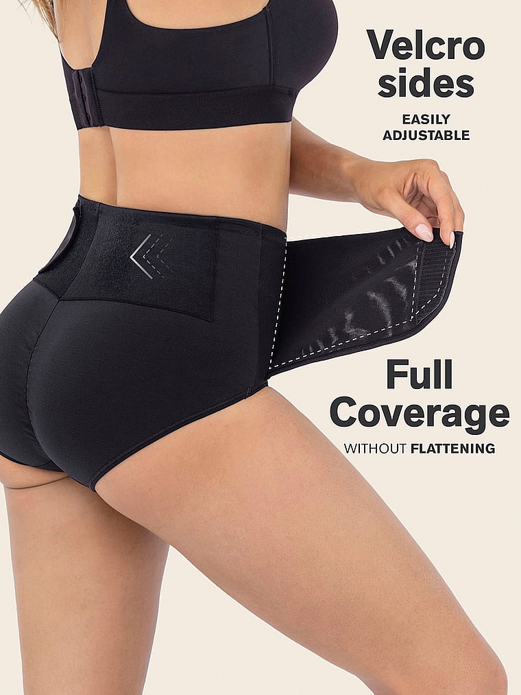 Firm Compression Postpartum Panty with Adjustable Belly Wrap