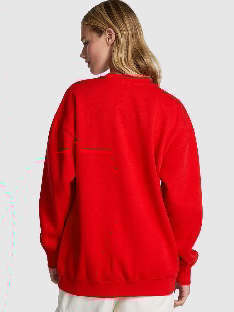 Ivy Fleece Oversized Crew Sweatshirt
