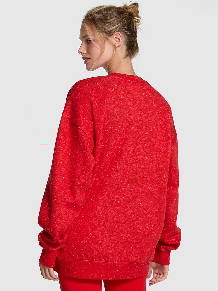 Ivy Fleece Oversized Crew Sweatshirt