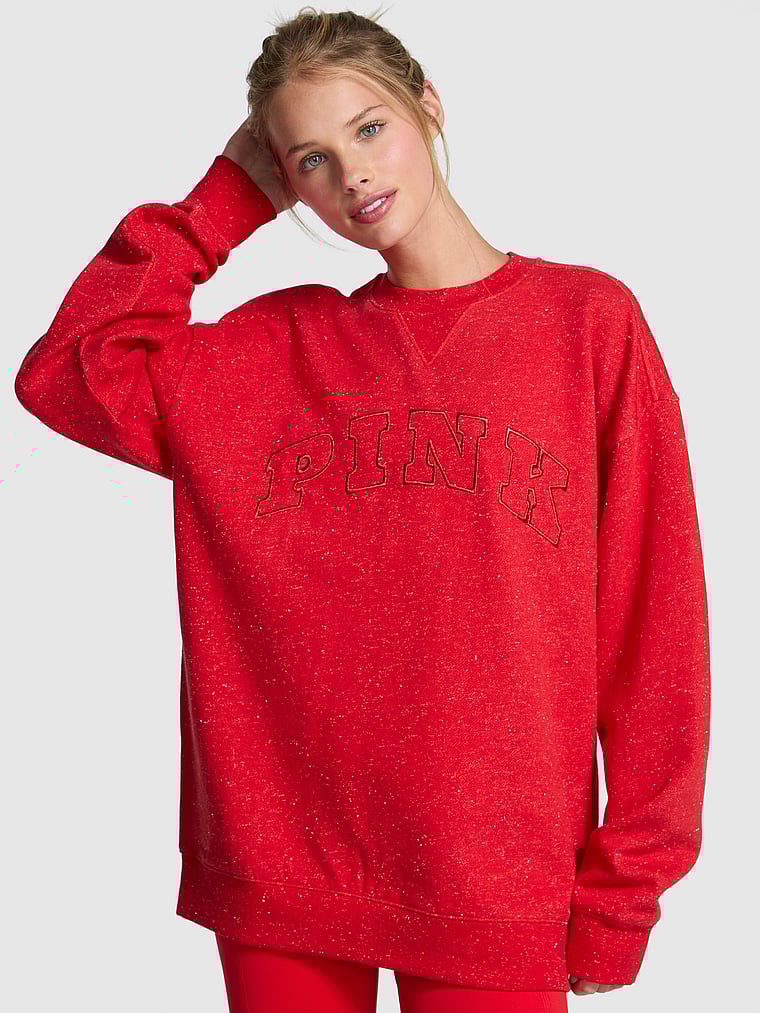 Ivy Fleece Oversized Crew Sweatshirt