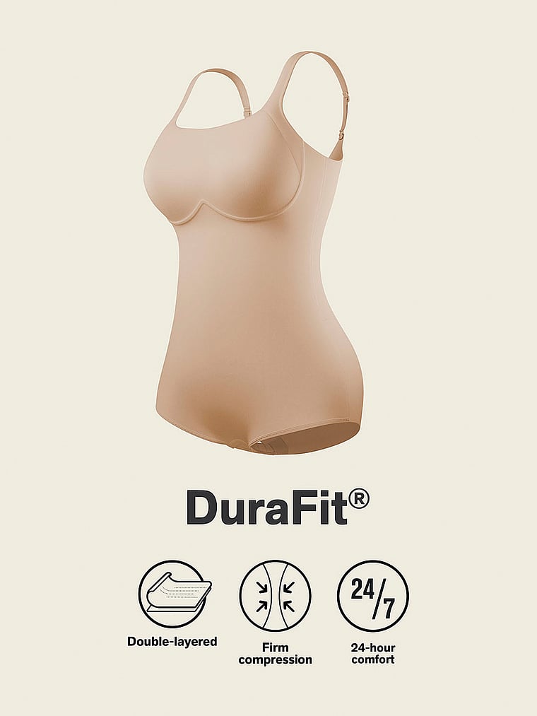 Victoria's Secret, Leonisa Shapewear Scoop Back Wireless Sculpting Bodysuit, Beige, detail, 6 of 6