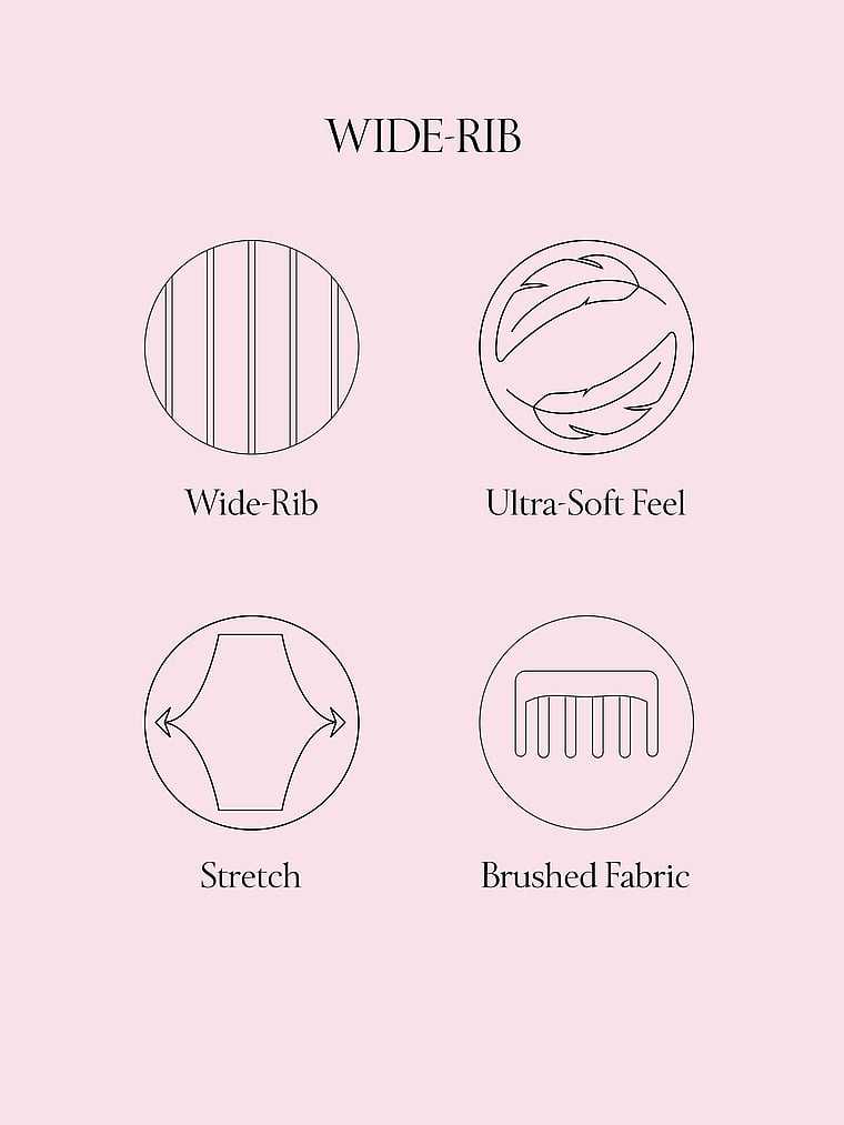 Modal Wide-Rib Long Lounge Set