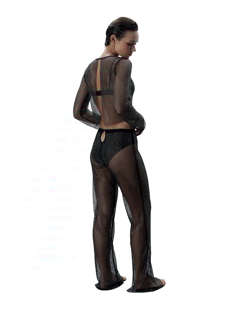 Victoria's Secret, BLUEBELLA Noor Rhinestone Pant, Black/Clear, onModelBack, 2 of 5