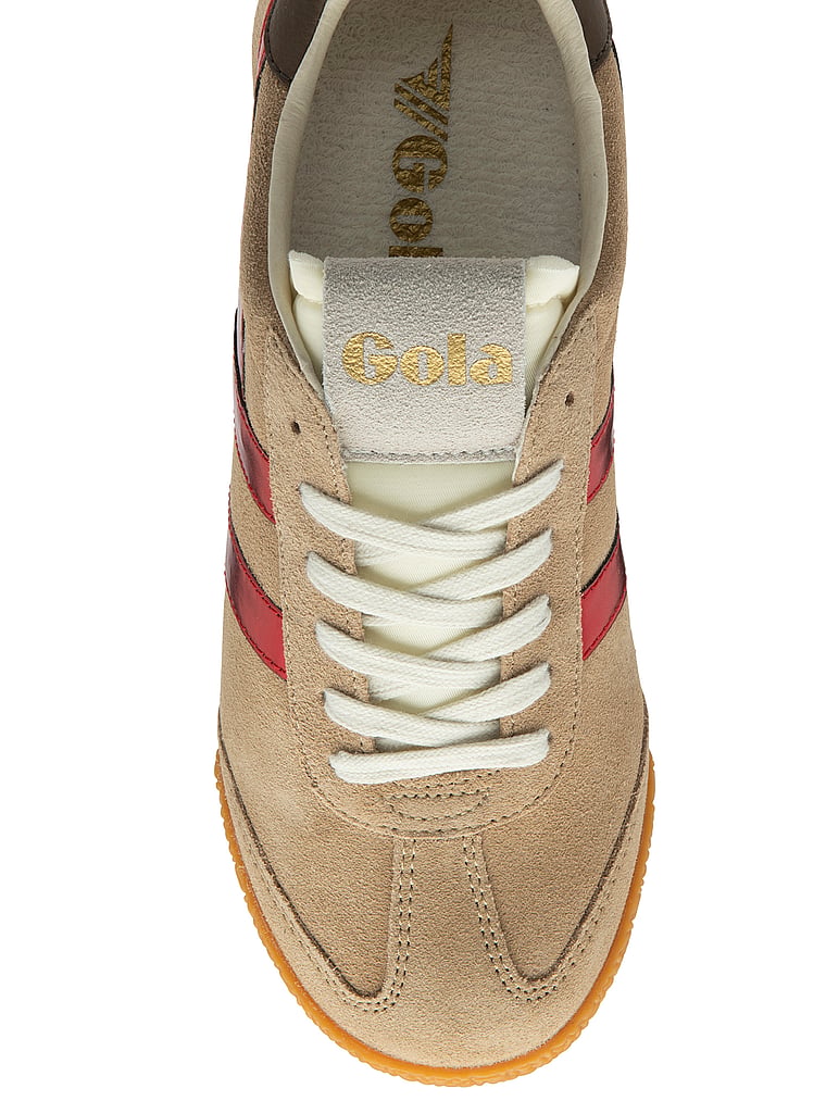 Gola Elan Glitz Sneakers, Light Caramel/Red/Dark Brown, detail, 3 of 3