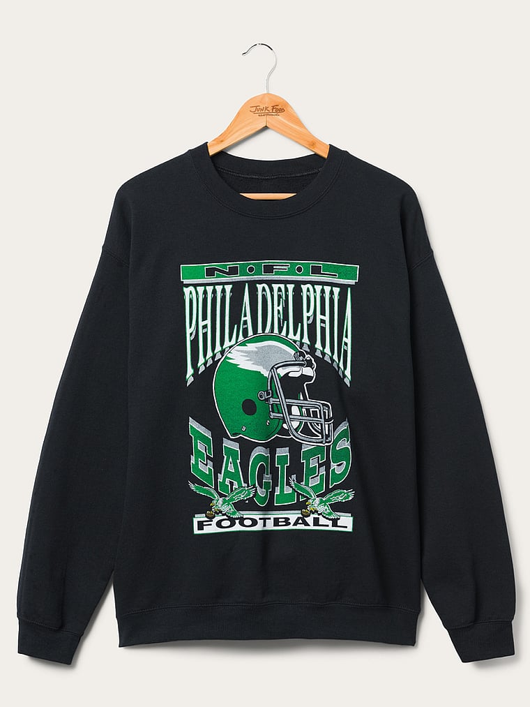Eagles Helmet Crew Fleece Sweatshirt