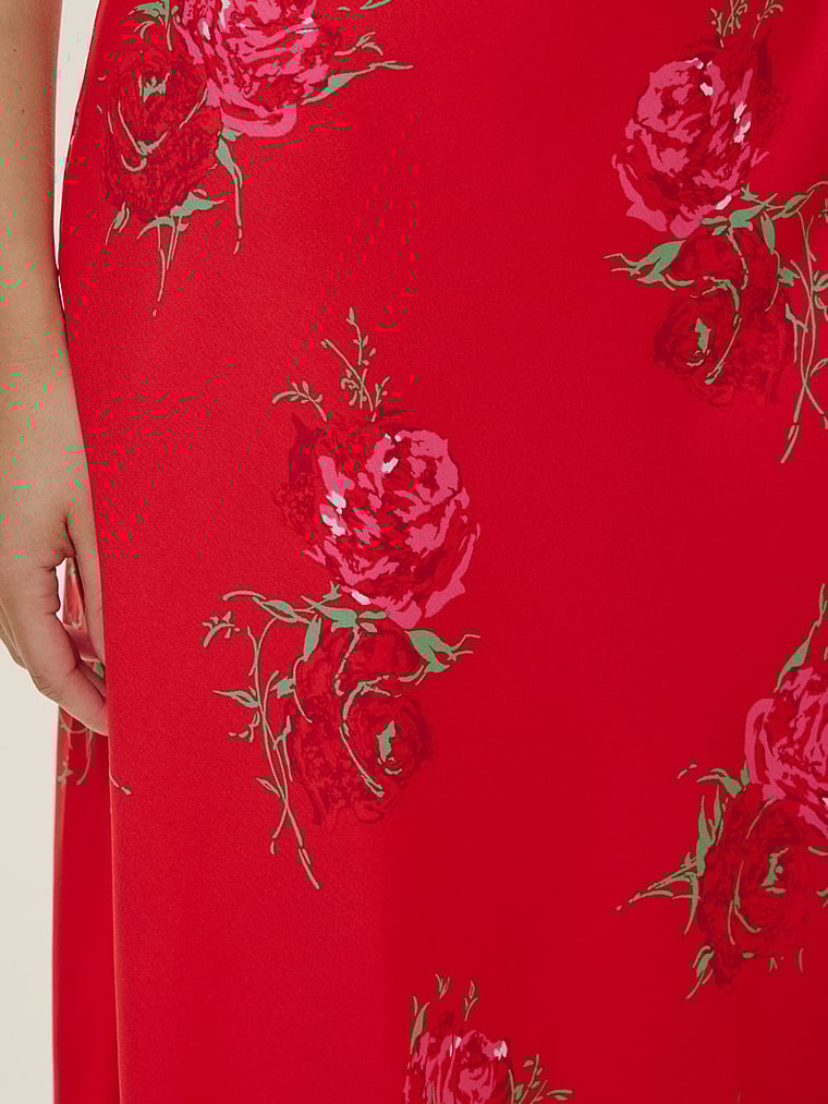 Aurora Satin Midi Dress