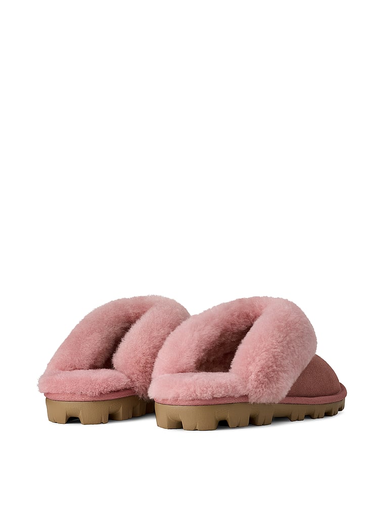 UGG® Coquette Slippers, Pink Dawn, onModelBack, 2 of 4