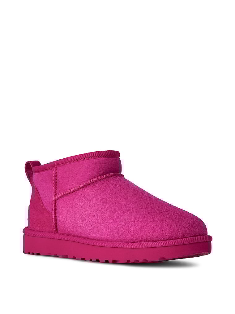 Victoria's Secret, UGG® Classic Ultra Mini Boots, Dark Peony, featured, 1 of 4