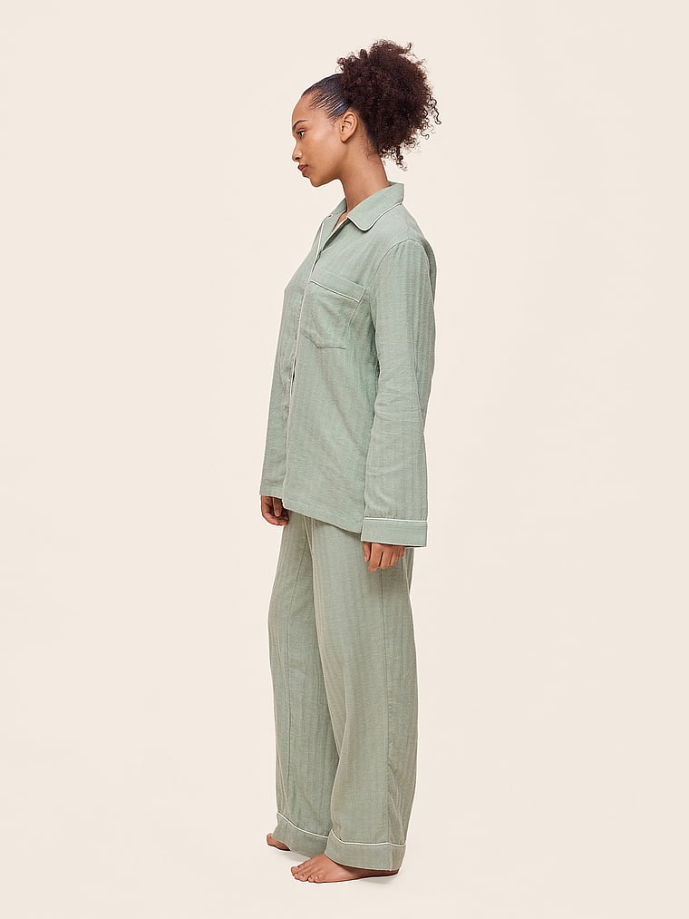 Super Soft Brushed Herringbone PJ