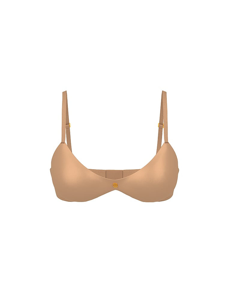 Victoria's Secret, Very Sexy So Obsessed Smooth Wireless Push-Up Bra, Praline, offModelFront, 3 of 4